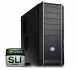  ATX mid Tower case: <u><b>No PSU</b></u>  Aluminum Black USB 2.0x2, IEEE 1394 x1, MIC x1, eSATA x 1,SPK x1, 